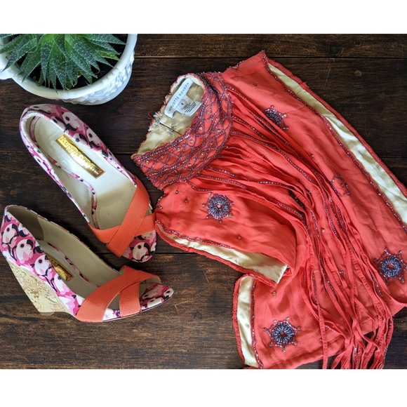 *RARE* Charlotte Ronson Spring 2012 Fringes Top - Picture 3 of 14